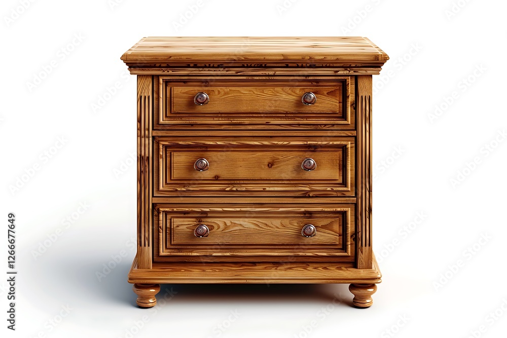 Chest of drawers isolated on white background Chest of drawers isolated on white background