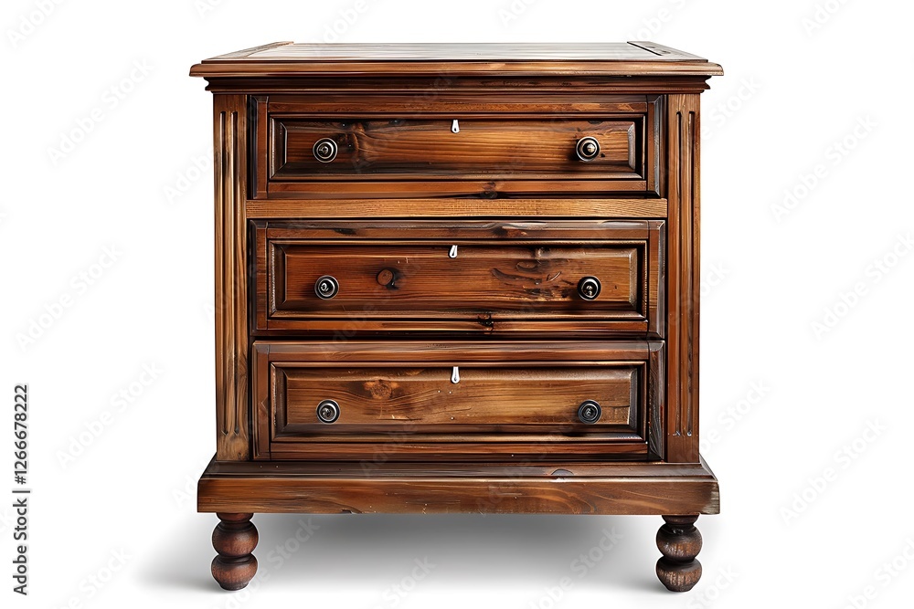 Chest of drawers isolated on white background Chest of drawers isolated on white background