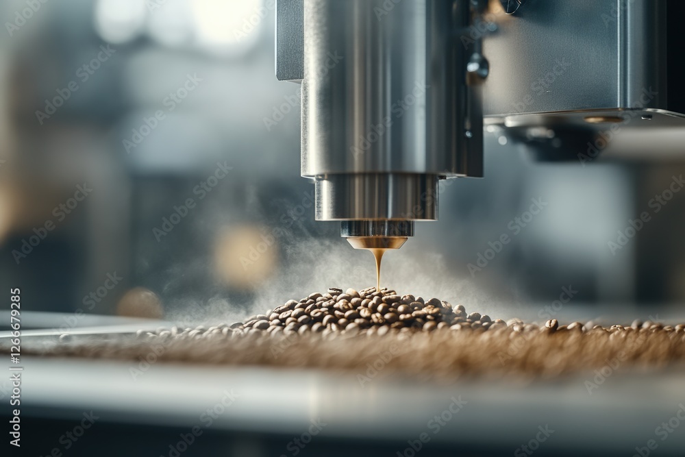 Cutting-edge coffee roasting technology showcased in modern facility, enhancing flavor profiles and aroma for premium, freshly roasted coffee beans. Cutting-edge coffee roasting technology showcased in modern facility, enhancing flavor profiles and aroma for premium, freshly roasted coffee beans.