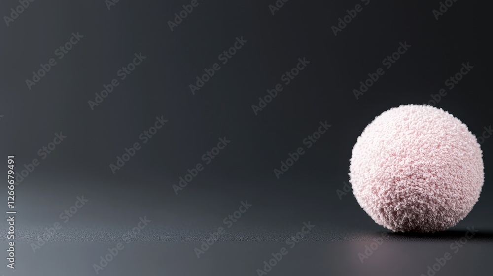 Pink sphere on dark background. Abstract design element. Product display Pink sphere on dark background. Abstract design element. Product display