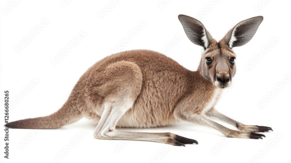 Fototapeta premium Red Kangaroo Close-Up: A Stunning Wildlife Portrait