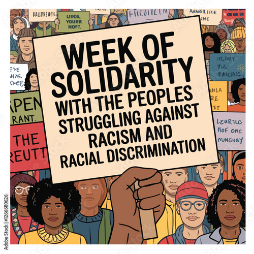 Week of Solidarity with the Peoples Struggling against Racism and Racial Discrimination flyer