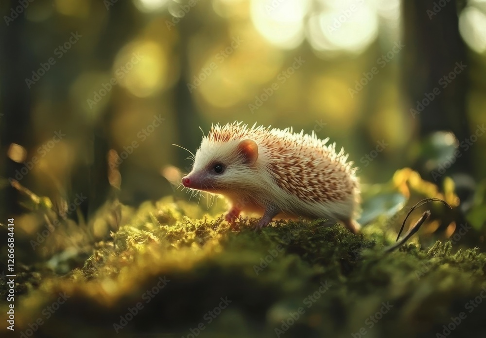 Cute Hedgehog in Nature Cute Hedgehog in Nature
