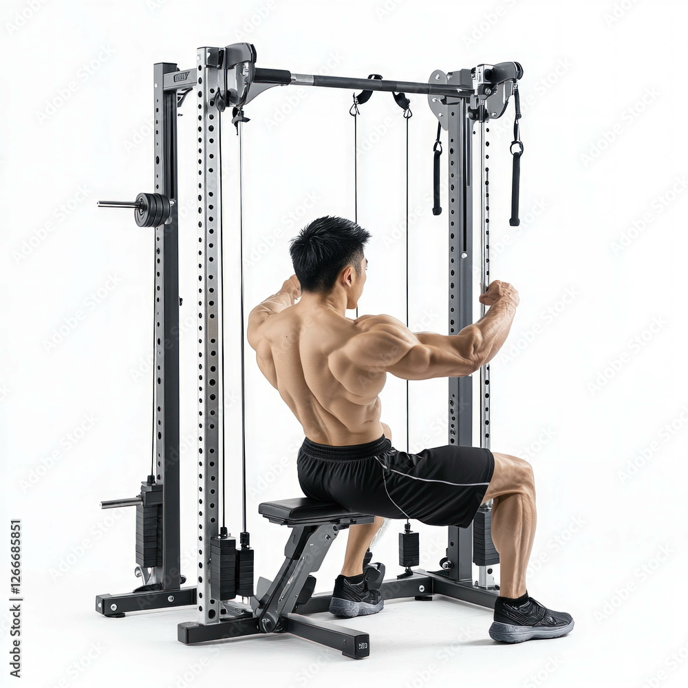 Fototapeta premium Gym Trainer Isolated