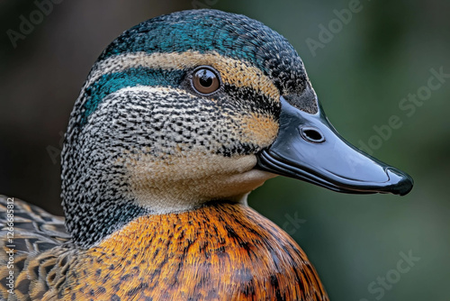 Green Teal Duck