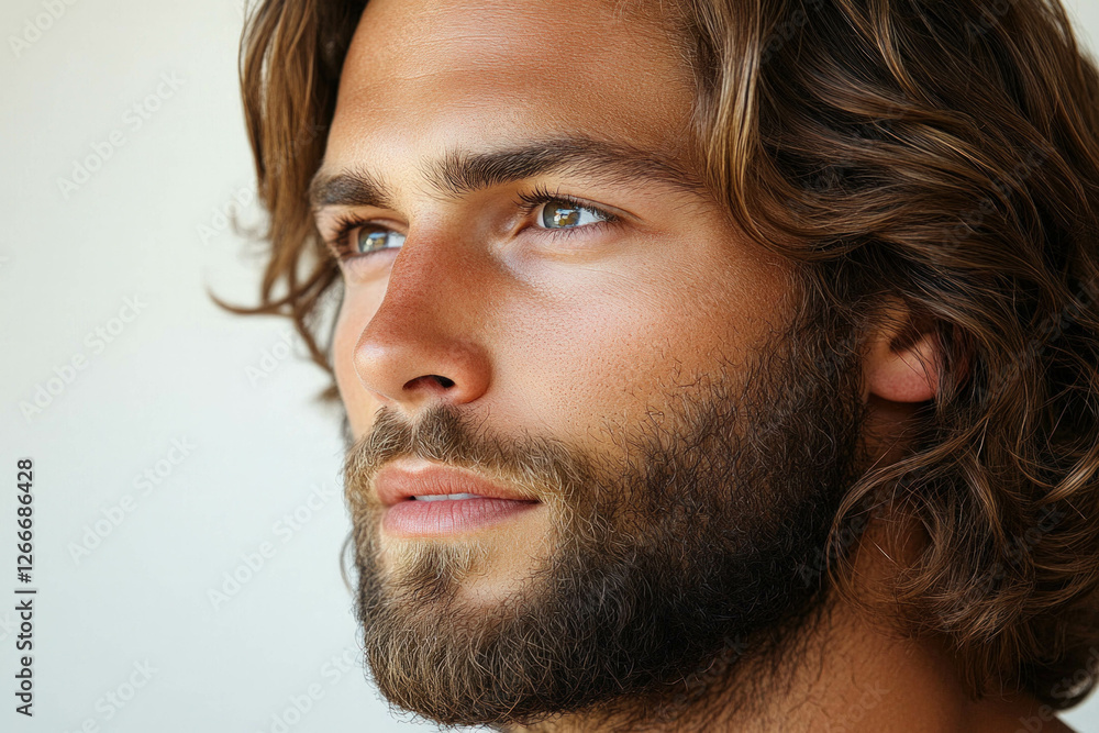 Obraz premium Male Model On A White Background