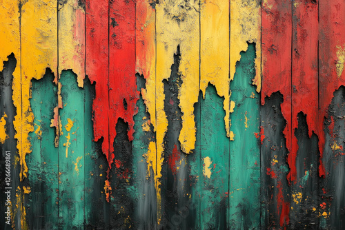 Painted Metal Background