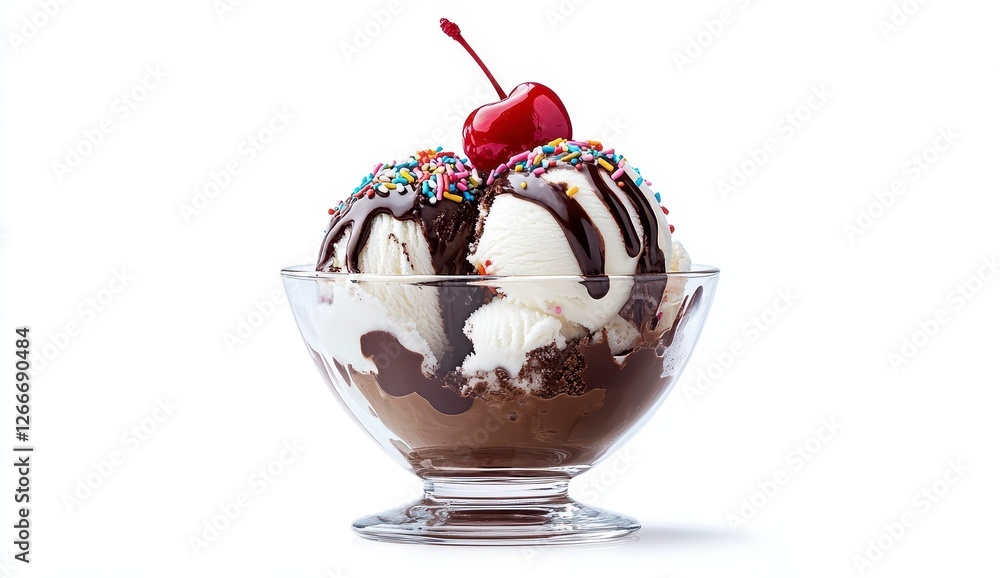 Delicious Ice Cream Sundae Delicious Ice Cream Sundae