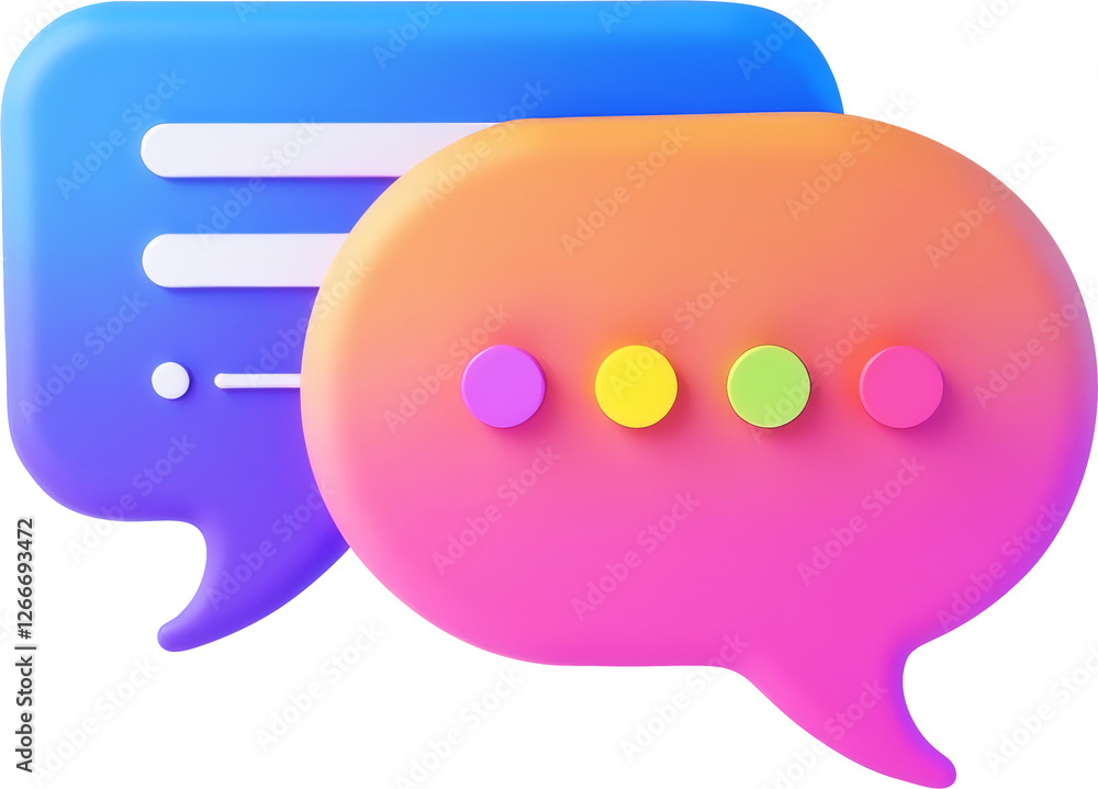 Fototapeta premium 연설, 소통, 대화하다, 채팅, 메세지, 말하다, 말풍선, 대화, 토론