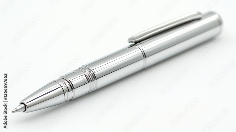 Sleek Chrome Pen: A Study in Metallic Elegance Sleek Chrome Pen: A Study in Metallic Elegance