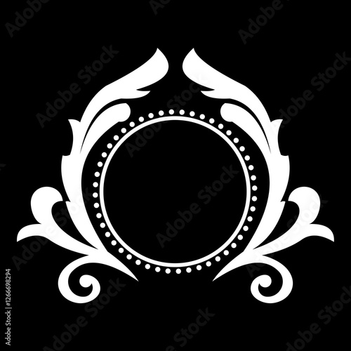 black and white shield