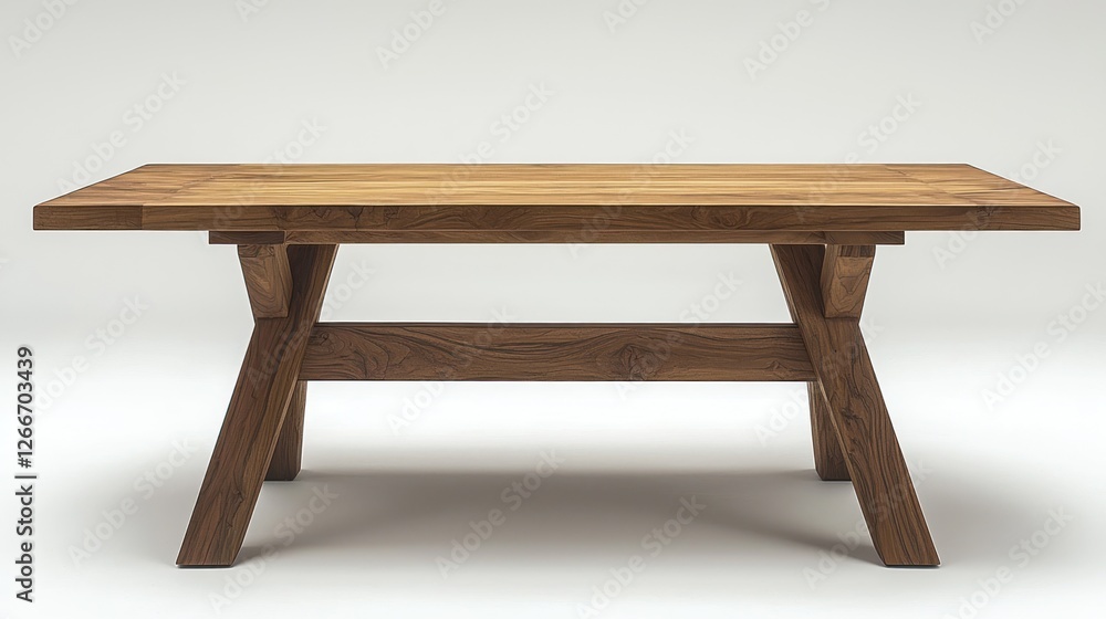 Modern Teak Wood Dining Table: Elegant Simplicity Modern Teak Wood Dining Table: Elegant Simplicity