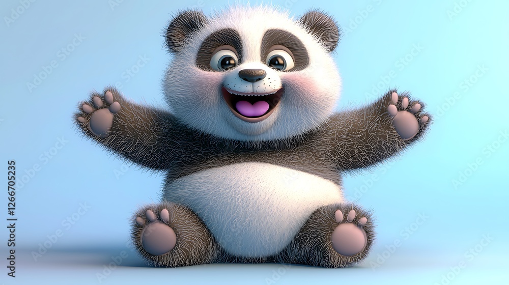 The bear is fluffy and he is happy and content The bear is fluffy and he is happy and content