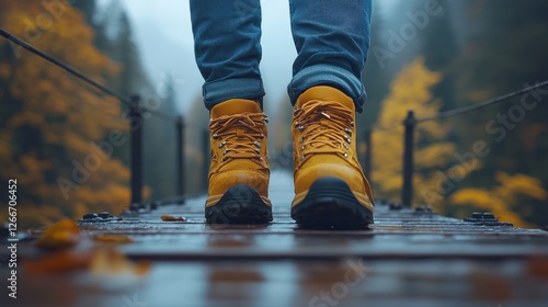 Autumn Hike: A Solo Journey on a Rainy Day