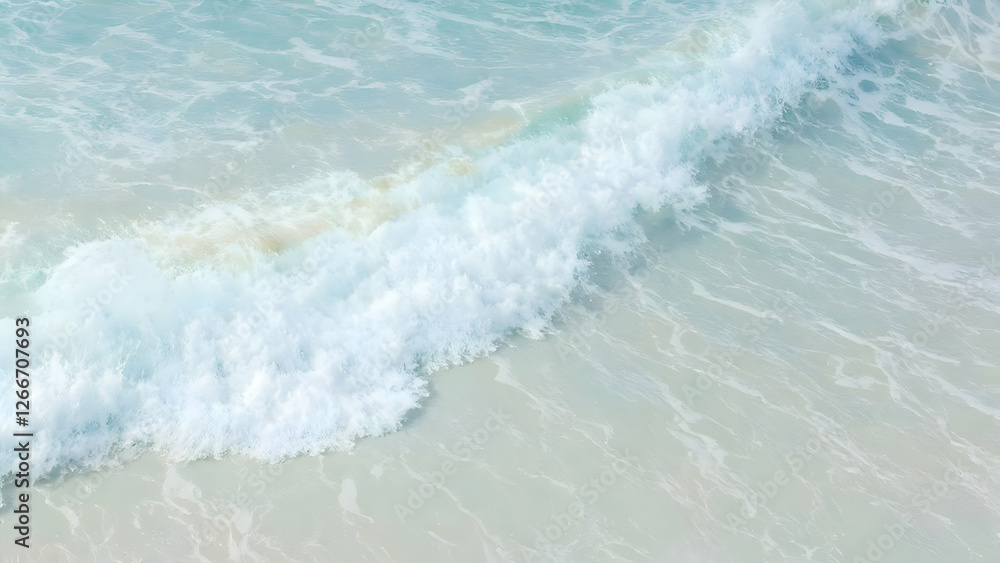 Fototapeta premium Ocean Breeze – A mix of pale turquoise and sky blue, evoking the fresh sea air