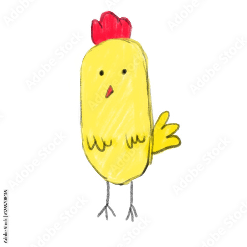 yellow chicken cartoon