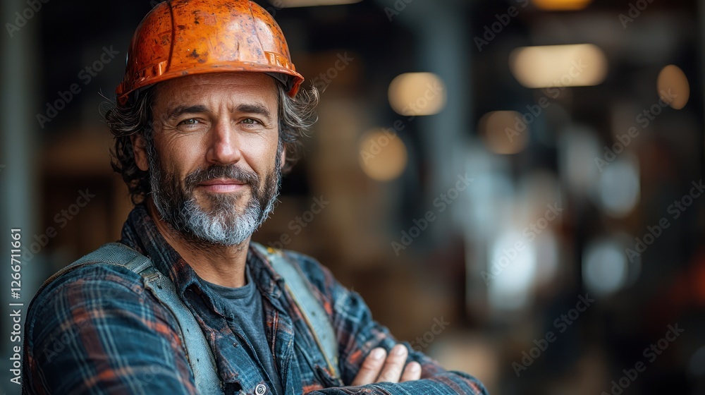 Portrait of a Confident Construction Worker Portrait of a Confident Construction Worker