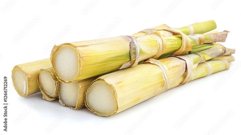 Fototapeta premium Sugar cane isolated on white background