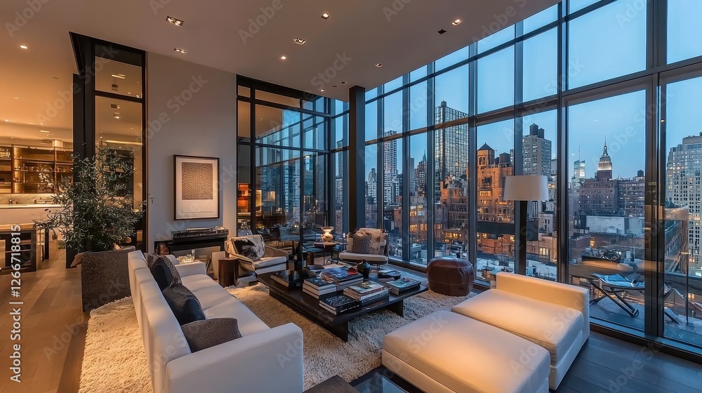 Fototapeta premium High-Tech Apartment with Smart Home Features