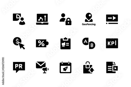 Popular social media icons for content creators