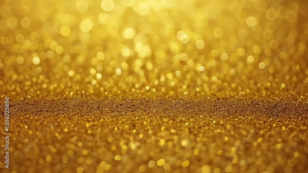Gold-bronze gradient studio room walls and floor reflect neon lights Gold-bronze gradient studio room walls and floor reflect neon lights