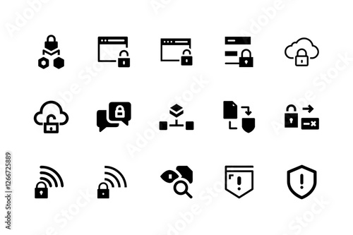 Bold tech and ai icons pack for smart creative work
