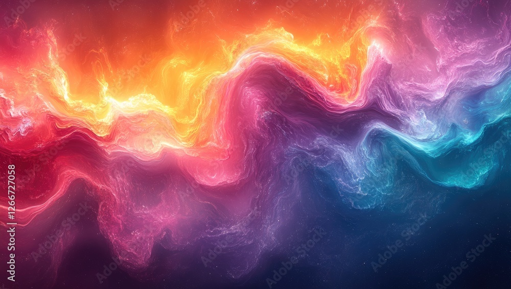 Abstract colorful swirling nebula with vibrant glowing particles in a dark background. A mesmerizing mix of orange, red, pink, purple, and blue hues create a dynamic, otherworldly scene Abstract colorful swirling nebula with vibrant glowing particles in a dark background. A mesmerizing mix of orange, red, pink, purple, and blue hues create a dynamic, otherworldly scene