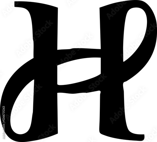 Letter H Outline Logo