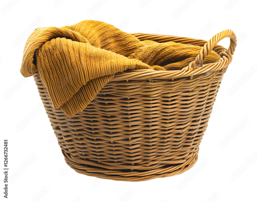 Obraz premium Laundry basket on a transparent background. isolated background.