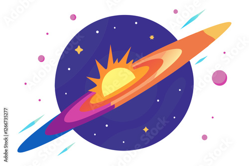 rocket in space