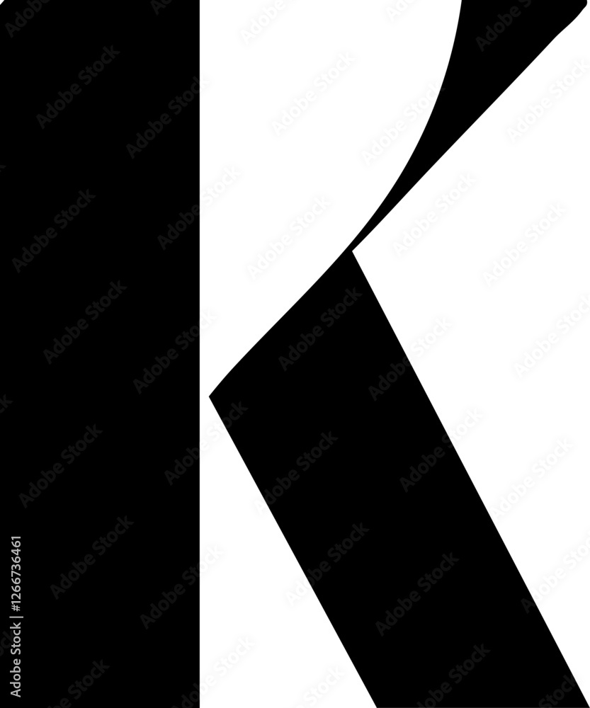 Letter K Outline Logo