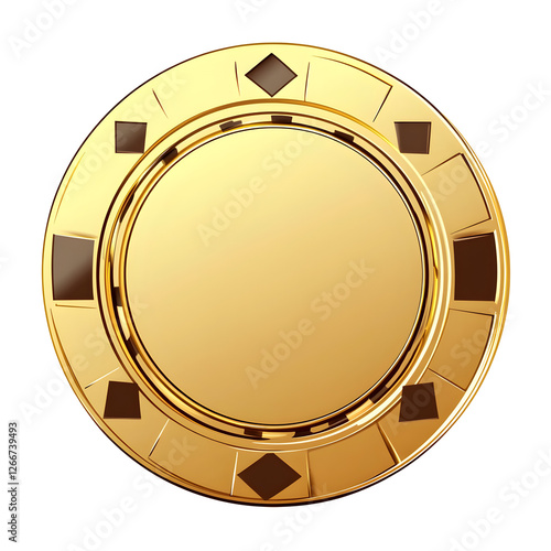 a beautiful golden chip