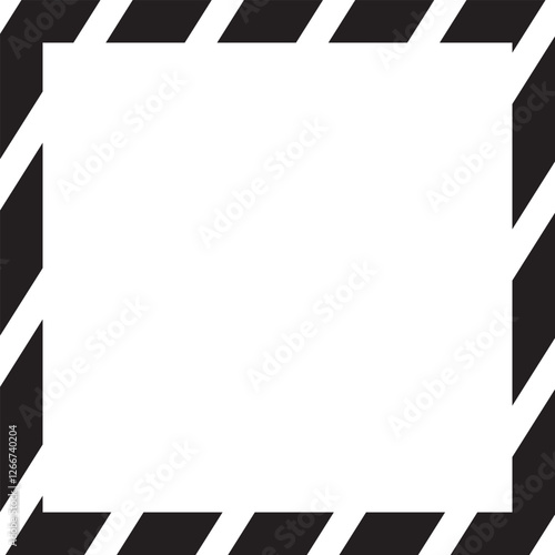 Warning yellow black diagonal stripes line. Safety stripe warning caution hazard danger road vector sign symbol. Vector illustration .