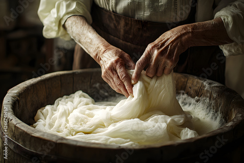 Timeless Care: A Gentle Touch with White Fabrics