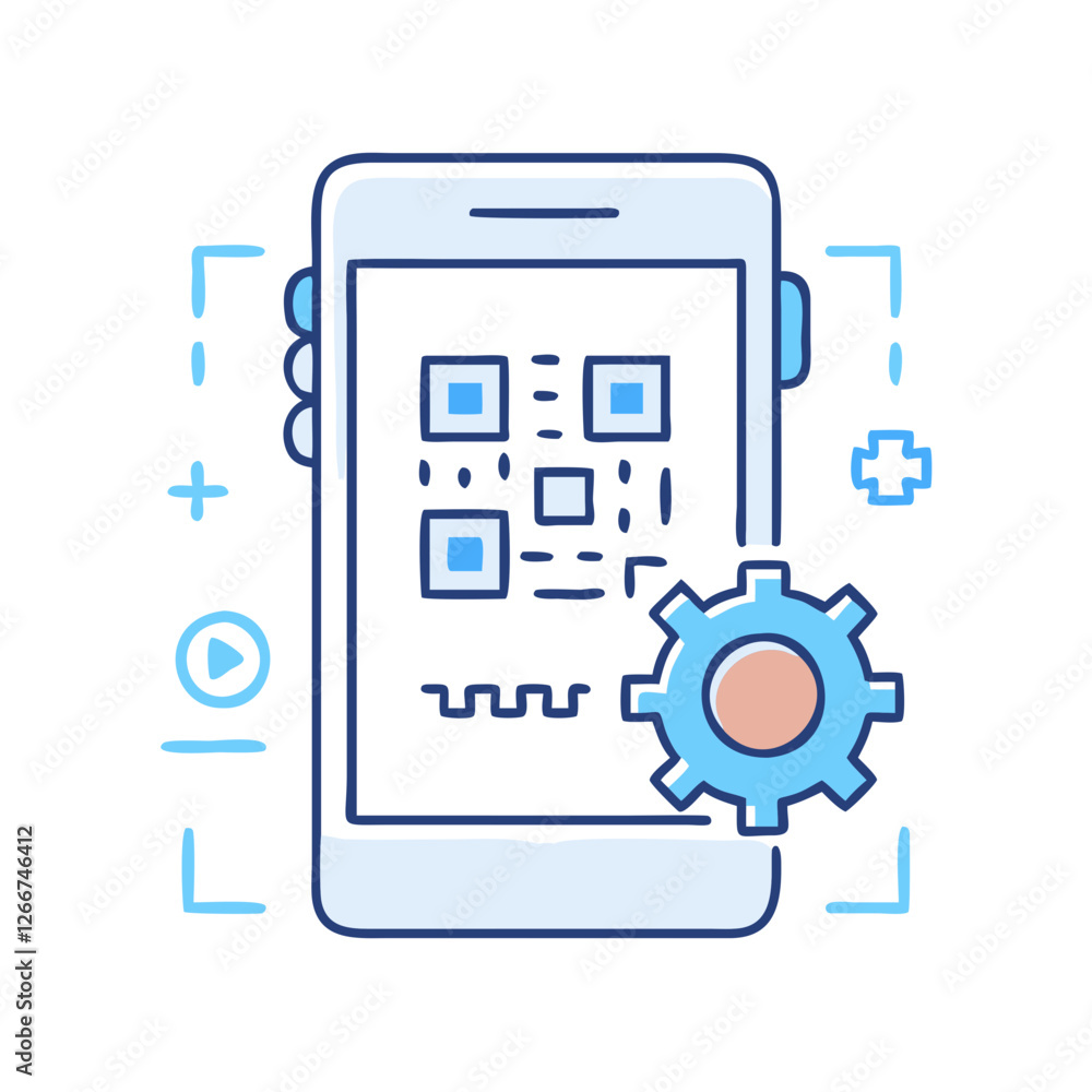 qr code with settings icon, qr code with settings vector illustration-simple illustration of qr code with settings, perfect for qr code with settings logos and icons qr code with settings icon, qr code with settings vector illustration-simple illustration of qr code with settings, perfect for qr code with settings logos and icons