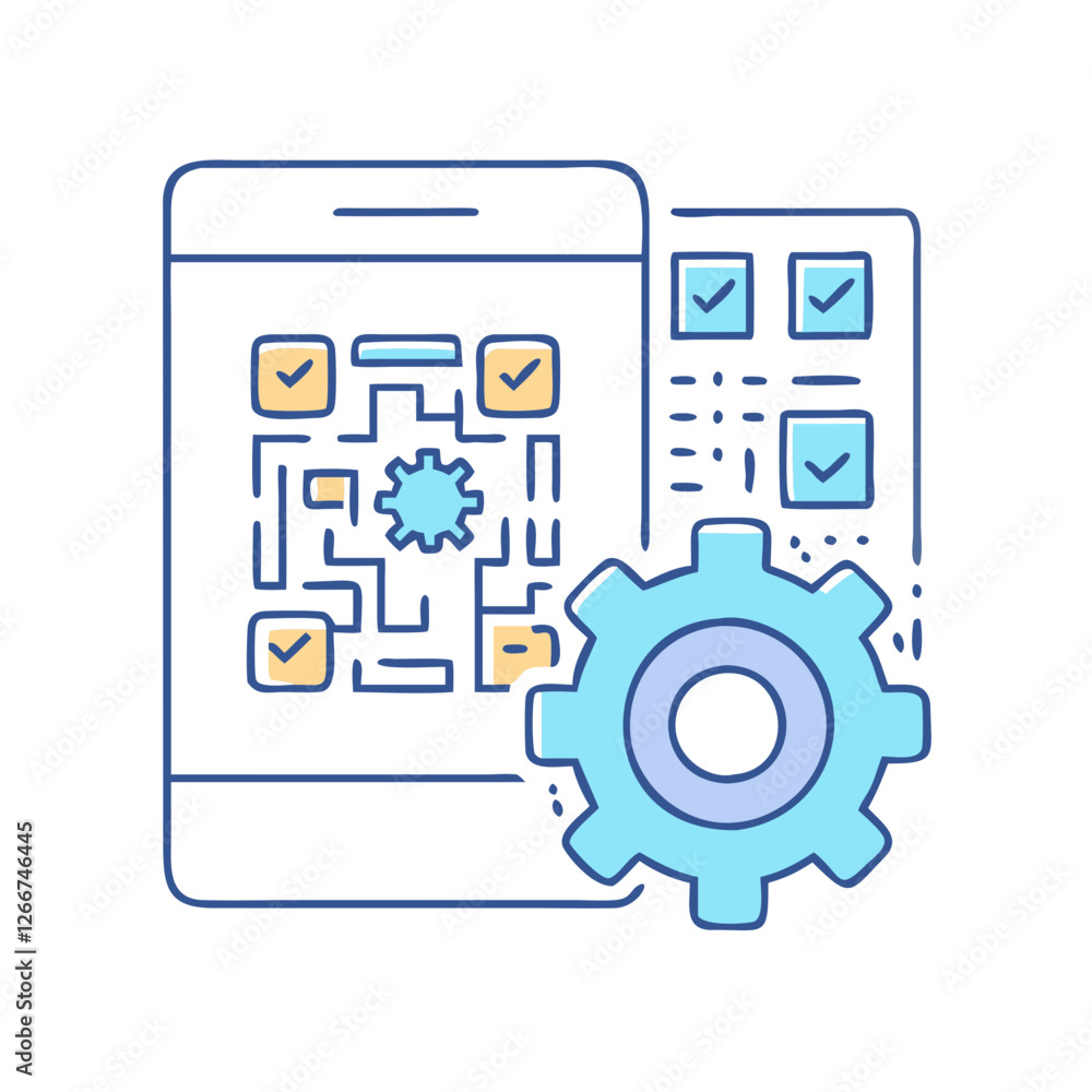 qr code with settings icon, qr code with settings vector illustration-simple illustration of qr code with settings, perfect for qr code with settings logos and icons qr code with settings icon, qr code with settings vector illustration-simple illustration of qr code with settings, perfect for qr code with settings logos and icons