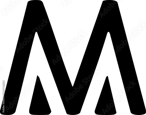 Letter M Outline Logo