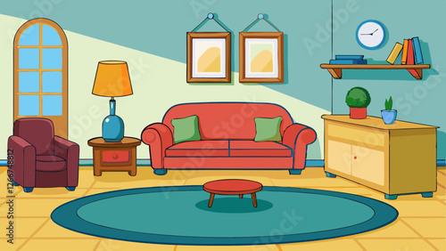 interior design concept with living room furniture