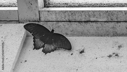 Obraz na płótnie Butterfly in the House of butterflies, Vienna w salonie