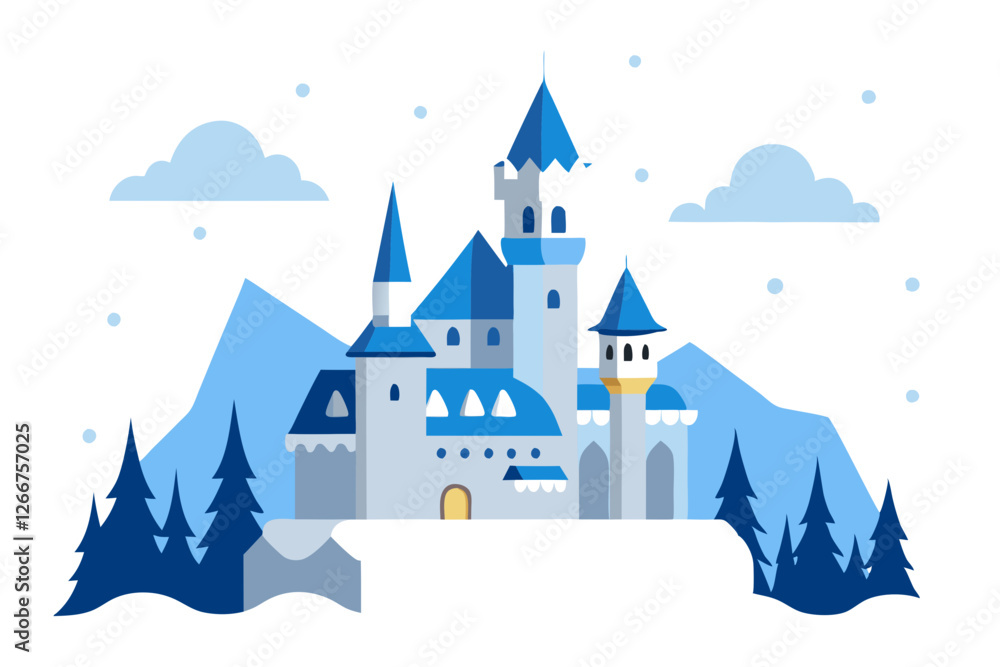 Obraz premium fairy tale castle