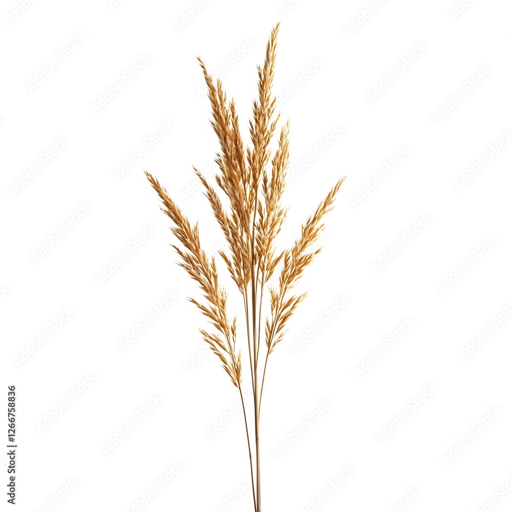 Spikelets of wheat isolated on white background. Spikelets of wheat isolated on white background.