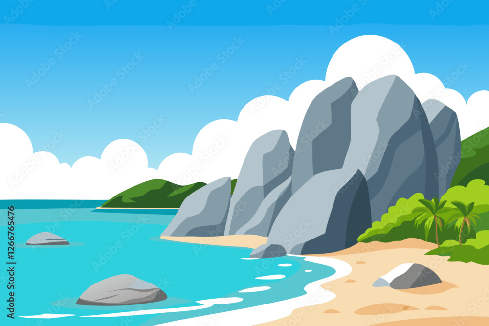 Fototapeta premium island in the sea