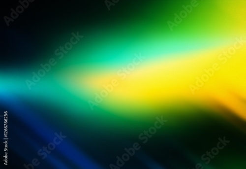 A grainy texture gradient background featuring a blend of vibrant green, yellow, and blue hues transitioning into a darker, almost black area.