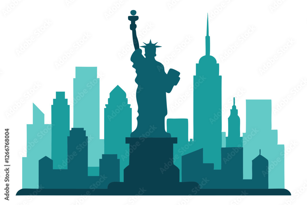 Obraz premium new york city skyline