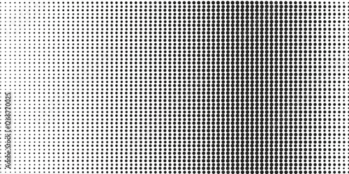 Background with monochrome dotted texture. Polka dot pattern. vector