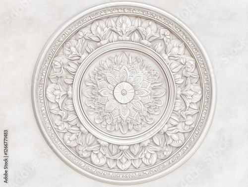 Wallpaper Mural  traditional carving of chinese circle pattern Torontodigital.ca