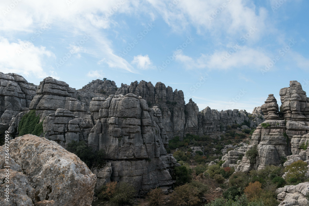 rocks formation Spain,Malaga;torcal rocks formation Spain,Malaga;torcal