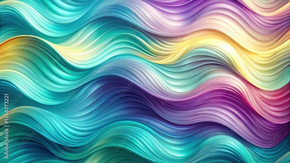 Abstract Colorful Wave Pattern Design Fluid Swirls of Teal, Purple, and Yellow Hues Abstract Colorful Wave Pattern Design Fluid Swirls of Teal, Purple, and Yellow Hues
