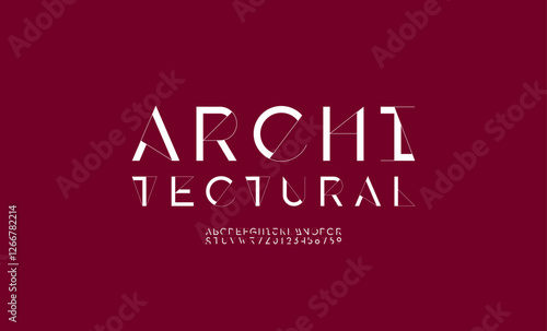 Font white alphabet, letters from A to Z and numbers from 0 to 9, vector illustration 10EPS