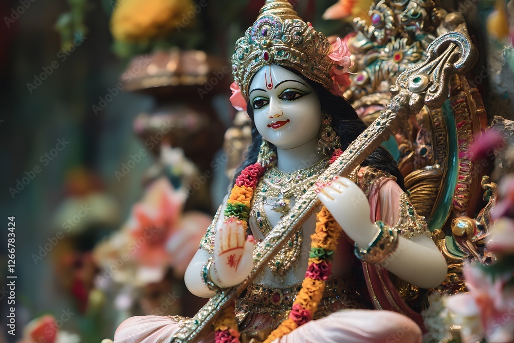 Fototapeta premium Vasant Holi , Generative AI